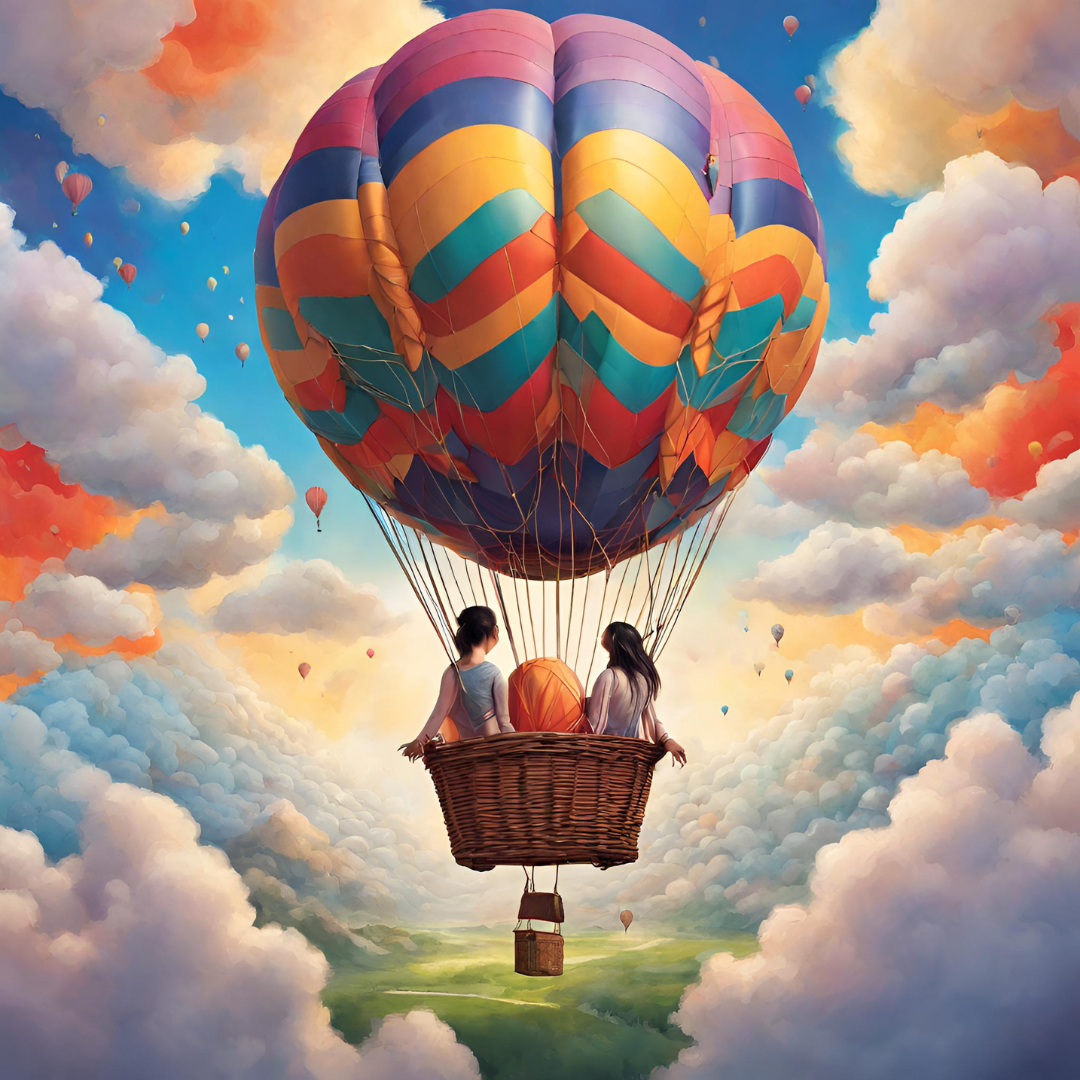 Hot air balloon of hope